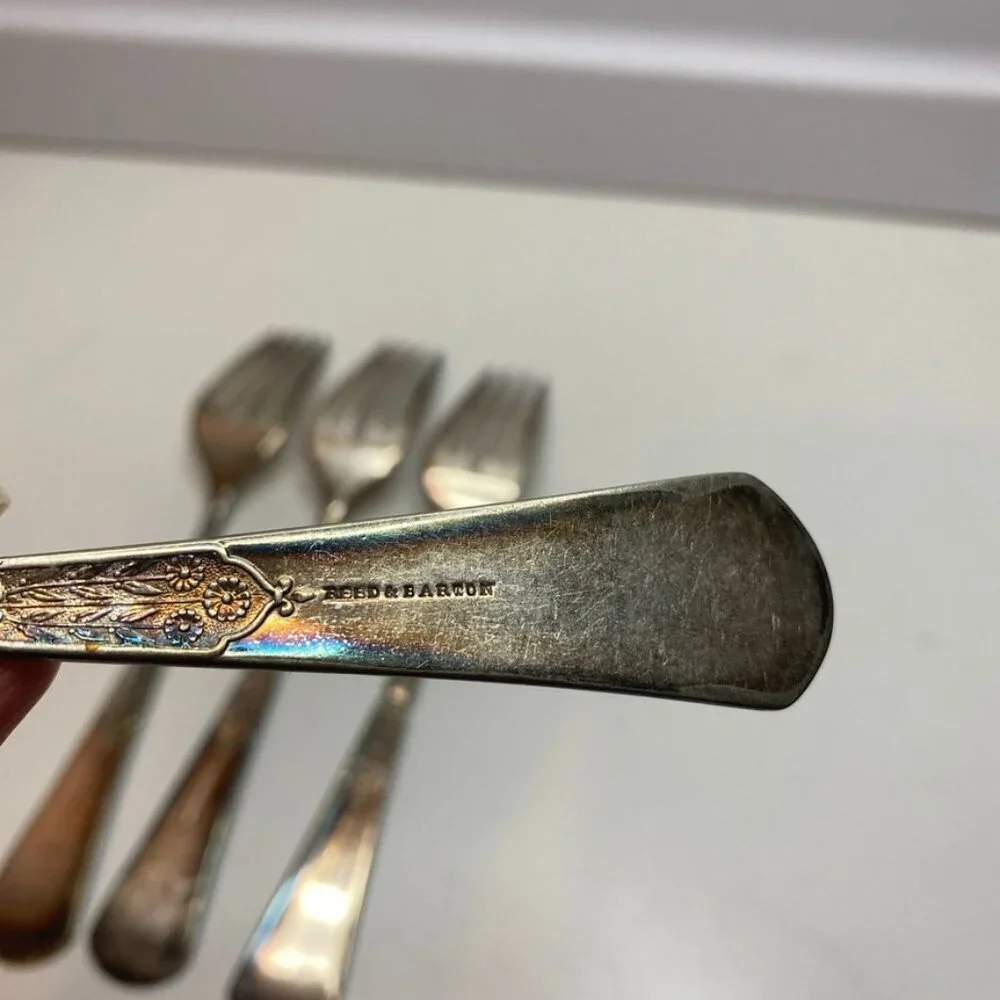 SET OF 4 ANTIQUE REED & BARTON 